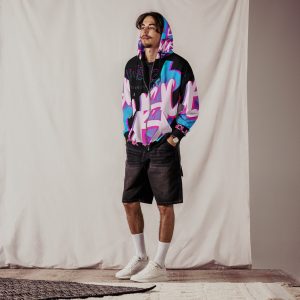 Uniremix zip hoodie
